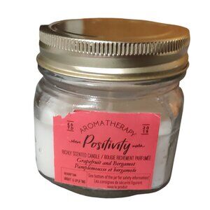 Aromatherapy Positivity Grapefruit and Bergamot Richly Scented Candle in Jar